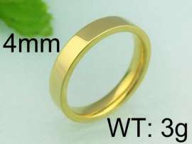 Stainless Steel Gold-plating Ring