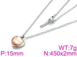 Stainless Steel Stone Necklace