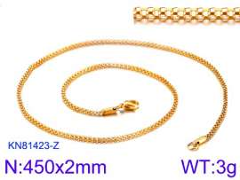Staineless Steel Small Gold-plating Chain