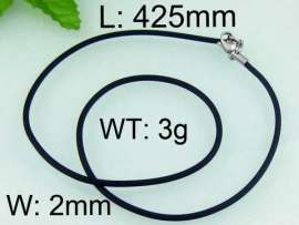 Stainless Steel Clasp with Rubber Cord