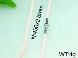 Stainless Steel Clasp with Rubber Cord