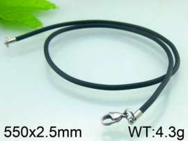 Stainless Steel Clasp with Rubber Cord